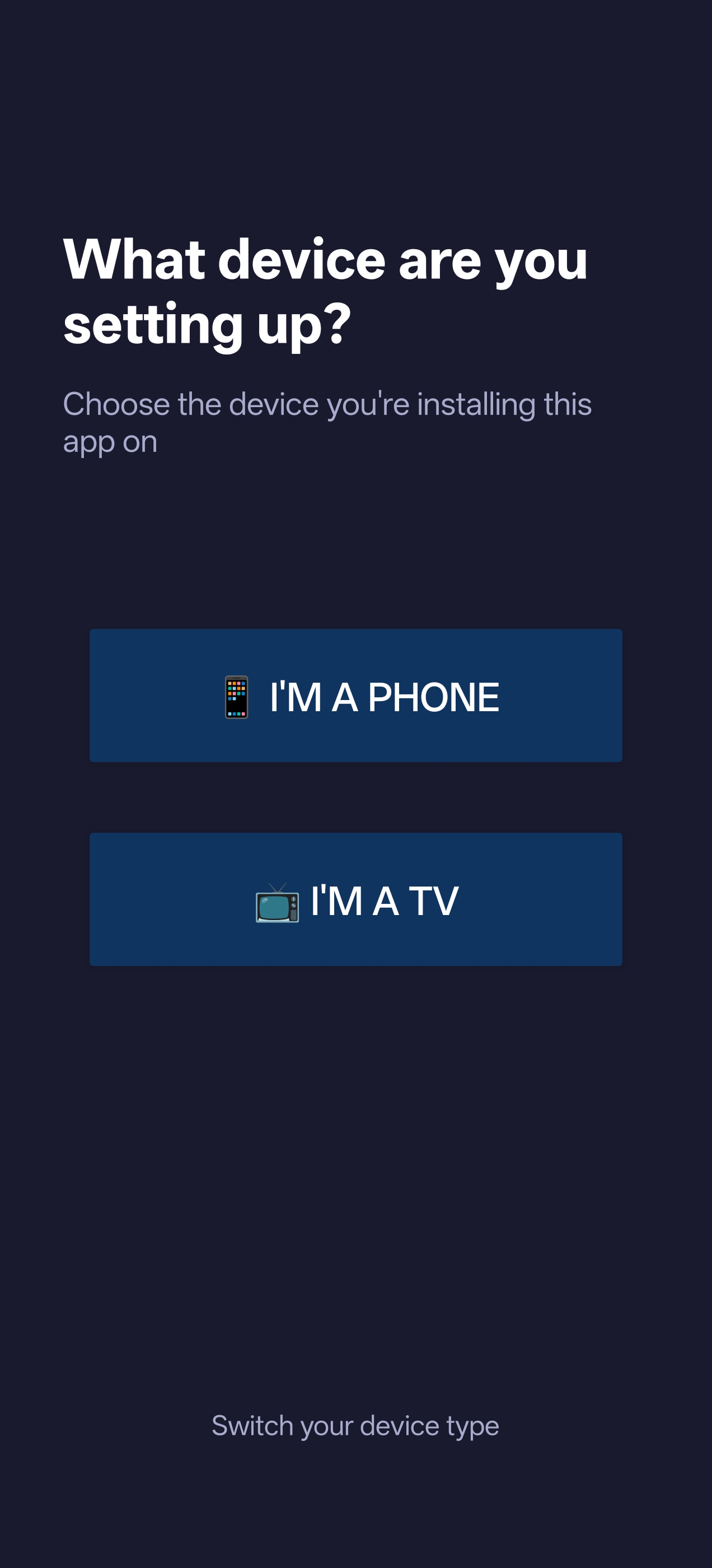 Gamepad for Android TV App Interface